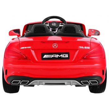 Mercedes AMG SL65 dla dzieci Czerwony + Pilot + Bagażnik + Regulacja siedzenia + MP3 LED + Wolny Start